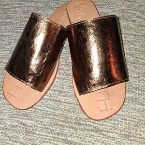 James Smith Bronze Lether Sandals